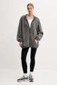 Pamučna dukserica adidas Originals Wash Zip Hoodie JD0054 siva SS25