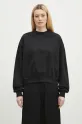 Хлопковая кофта Y-3 French Terry Crew Sweat гладкий чёрный JX7375