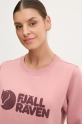 Fjallraven bluză trening Fjällräven Logo roz F84143