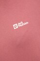 Βαμβακερή μπλούζα Jack Wolfskin Essential A63848 ροζ