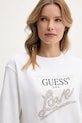 Odzież Guess bluza LOVE W5GQ05.KB683 biały