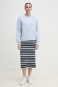Tommy Hilfiger hanorac de bumbac WW0WW45980 albastru SS25