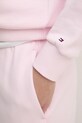 Bavlněná mikina Tommy Hilfiger WW0WW45980 růžová
