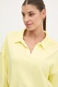 Dkny felpa in cotone giallo DP5T1243