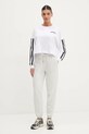 Dkny longsleeve din bumbac DP5T1226 alb SS25