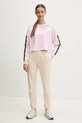 Dkny longsleeve din bumbac DP5T1226 roz SS25