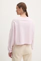 Одяг Бавовняний лонгслів Dkny DP5T1226 рожевий