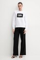Karl Lagerfeld hanorac de bumbac ASW20006 alb SS25