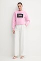 Karl Lagerfeld bluza bawełniana ASW20006 różowy SS25