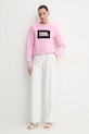 Karl Lagerfeld bluza bawełniana ASW20006 różowy SS25