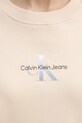 Bavlnená mikina Calvin Klein Jeans J20J225360 béžová