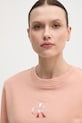 Βαμβακερή μπλούζα Calvin Klein Jeans πορτοκαλί J20J225360