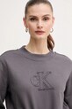 Calvin Klein Jeans pamut melegítőfelső szürke J20J225363