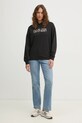 Хлопковая кофта Calvin Klein Jeans J20J225579 чёрный SS25