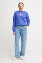 Calvin Klein Jeans bluza LV047B234G niebieski AW25