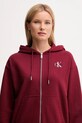 Μπλούζα Calvin Klein Jeans μπορντό LV047B270G