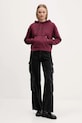 Mikina Karl Lagerfeld Jeans A2W20053 burgundské AW25