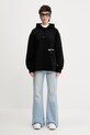 Karl Lagerfeld Jeans hanorac de bumbac A2W20078 negru SS25