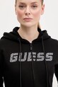 Guess bluza bawełniana PRIMULA czarny V5GQ10.KCRP0