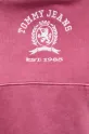 Βαμβακερή μπλούζα Tommy Jeans DW0DW20311 ροζ
