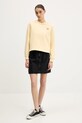 Памучен суичър Tommy Jeans DW0DW20639 жълт SS25
