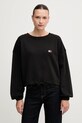 Памучен суичър Tommy Jeans памук черен DW0DW21344