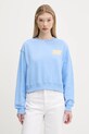 Бавовняна кофта Tommy Jeans бавовна блакитний DW0DW21345