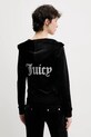 Odzież Juicy Couture bluza welurowa ROBERTSON CAVIAR JCBAS125805 czarny