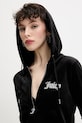 Velúrová mikina Juicy Couture ROBERTSON CAVIAR čierna JCBAS125805