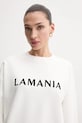 Bavlněná mikina La Mania bílá CHILL