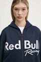 Red Bull Racing x Pepe Jeans pamut melegítőfelső LOGO ZIP HOODIE sötétkék RL580011