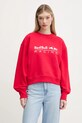 Mikina Red Bull Racing x Pepe Jeans LOGO CREW bez kapuce červená RL580012