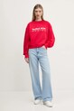 Mikina Red Bull Racing x Pepe Jeans LOGO CREW RL580012 červená SS25