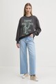 Μπλούζα Abercrombie & Fitch KI152.5076.954 γκρί SS25
