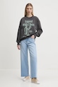 Abercrombie & Fitch bluză KI152.5076.954 gri SS25
