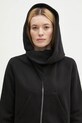 Bavlněná mikina Rick Owens Mountain černá DS01E3247.F