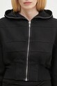 Rick Owens cotton sweatshirt Collage Gimp black DS01E3233.F