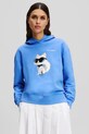Karl Lagerfeld hanorac de bumbac print albastru A2W20070