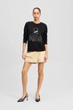 Karl Lagerfeld hanorac de bumbac negru A2W20056