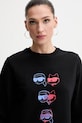 Karl Lagerfeld pamut melegítőfelső fekete A2W20076