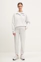 Bavlnená mikina New Balance WT51513AHH sivá SS25