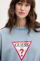 Bavlněná mikina Guess Jeans modrá W5GQ19.KCTJ1