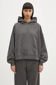 Carhartt WIP bluza bawełniana Hooded Benton Sweat z kapturem szary I034512.89GD