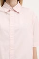 Carhartt WIP koszula bawełniana S/S Jaxon Shirt różowy I033080.2QDXX
