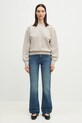 Carhartt WIP hanorac de bumbac Casey Sweatshirt I032643.2RTXX bej