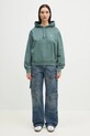Памучен суичър Carhartt WIP Hooded Casey Sweatshirt I032644.2NIXX зелен