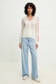 FROM FUTURE cardigan din lână WPH00859 bej SS25