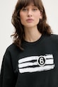 Bavlněná mikina MM6 Maison Margiela černá S62GU0139.M25004.900