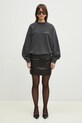 Хлопковая кофта Anine Bing Jaci Sweatshirt Lyrics A.08.10904 серый