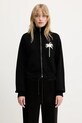 Palm Angels wool blend cardigan Palms Knit Track medium thickness black PWHA061S25KNI0011003